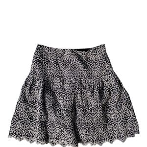 Express High Waisted Scalloped Mini Skirt